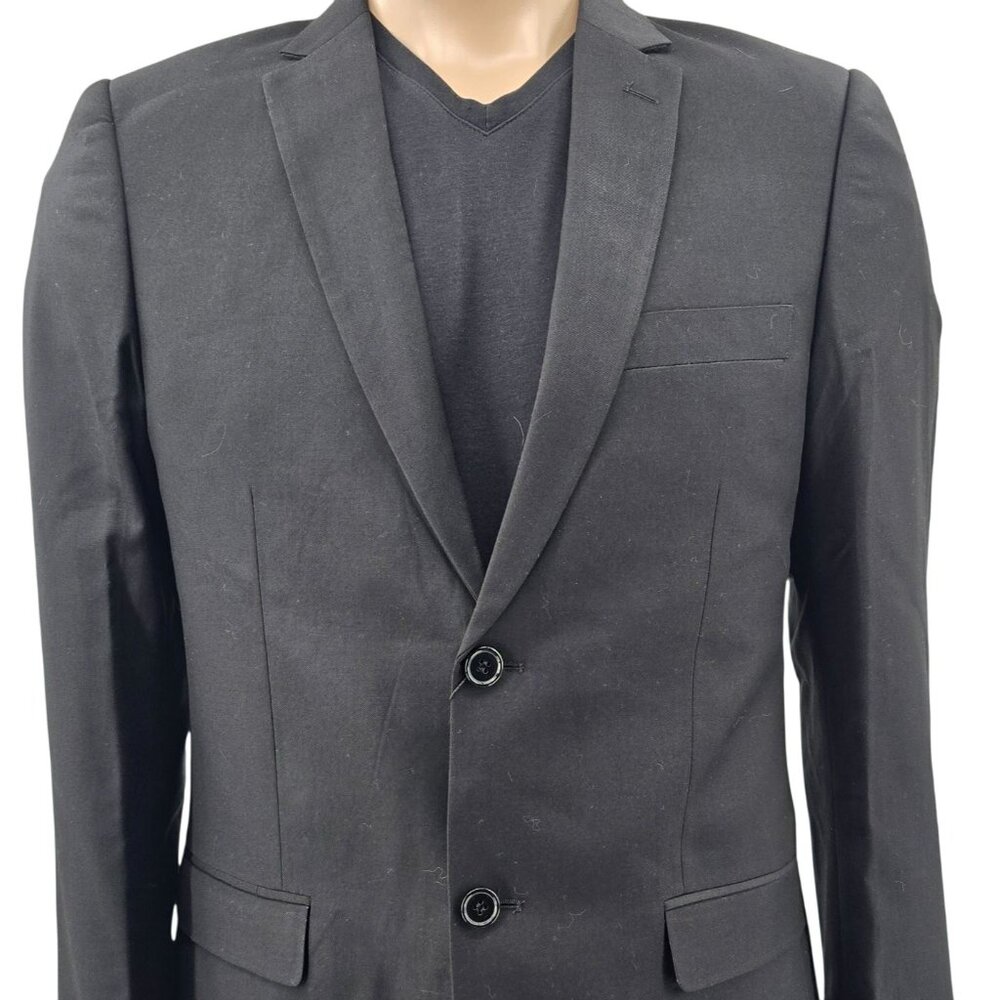 Friday The 13th Black Blazer Jacket Mens Size 40R Polyester Blend Horror Theme